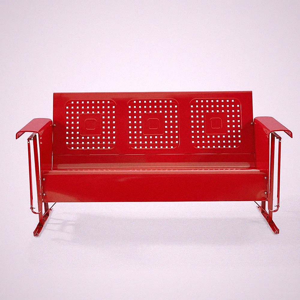 Bates Retro Outdoor Sofa Glider