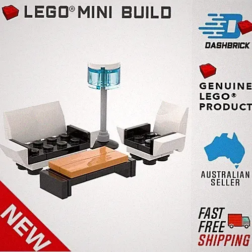 Genuine LEGO® "Retro Reclining Lounge Set" Couch for Minifigures [MiniMOC] NEW